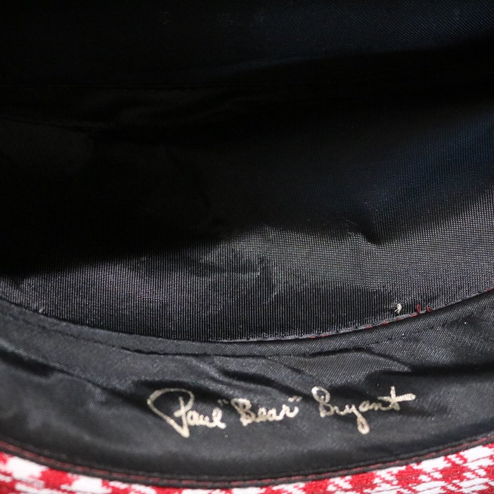 Vintage Paul Bear Bryant Signature Crimson and White Fedora - Picture 2 of 7
